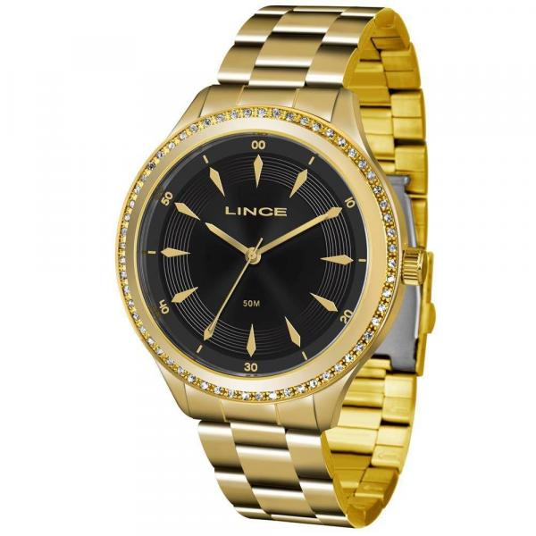 Relógio Feminino Lince Lrg4427l P1kx Casual Dourado