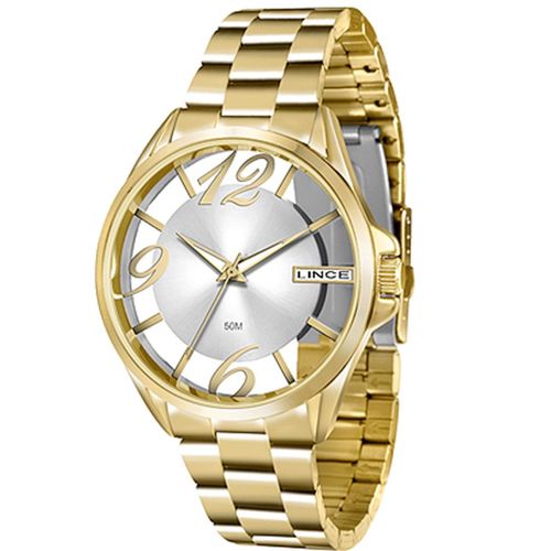 Relógio Feminino Lince LRG604L-S2KX 40 Mm Aço Dourado