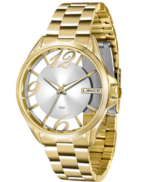 Relógio Feminino Lince LRG604L-S2KX 40 Mm Aço Dourado