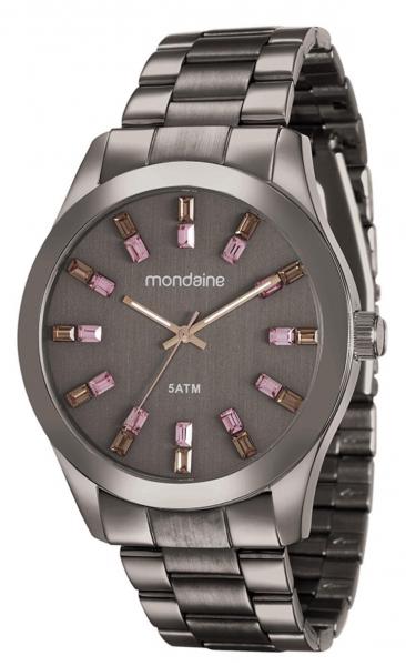 Relógio Feminino Mondaine 78663LPMVMA6 43mm Aço Marrom