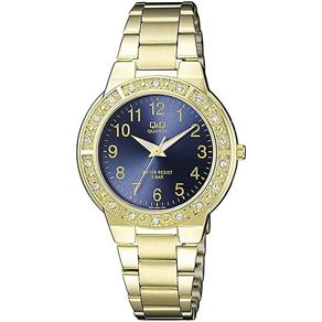 Relógio Feminino Ref: Q901j005y Fashion Dourado