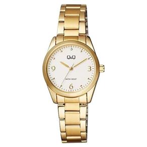 Relógio Feminino Ref: Qb43j014y Social Dourado