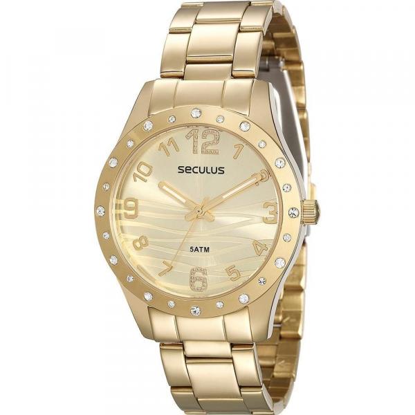 Relógio Feminino Seculus Analógico Fashion 28618LPSVDS1 - Dourado
