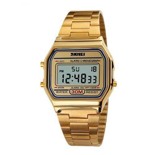Relógio Feminino Skmei Digital 1123 Dourado