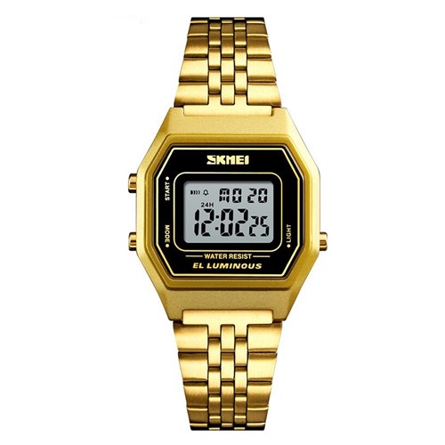 Relógio Feminino Skmei Digital 1345 - Dourado e Preto