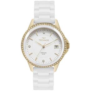 Relógio Feminino Technos Elegance 2315KZS/4B - Dourado/Branco