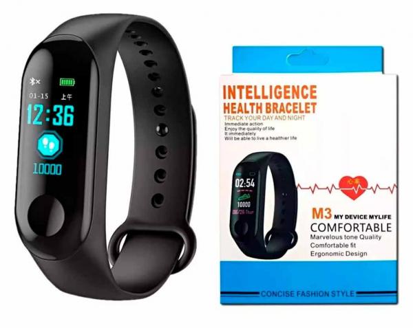 Relogio Fitness Bracelet M3 Health Bluetooth Smart Band - Gr Imports