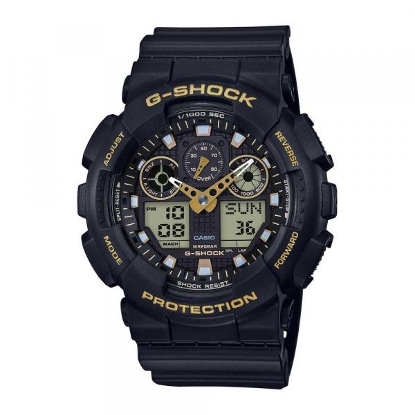 Relógio G-Shock 100GBX-1A9DR Preto/Dourado