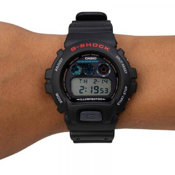 Relógio G-Shock DIGITAL Preto DW-6900-1VDR - Cassio