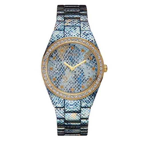 Relógio Guess Feminino Aço Azul - 92561lpgsea1