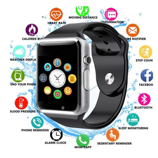 A1 Relógio Smartwatch, Whatsapp, Notificações, Bluetooth, Camera - Smart Watch