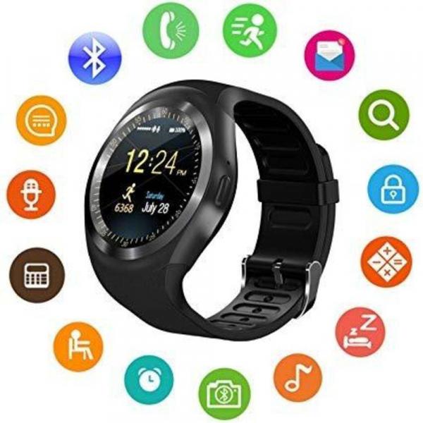 Tudo sobre 'Relógio Inteligente Smart Watch Y1 Android Touch Bluetooth - Smartwatch'