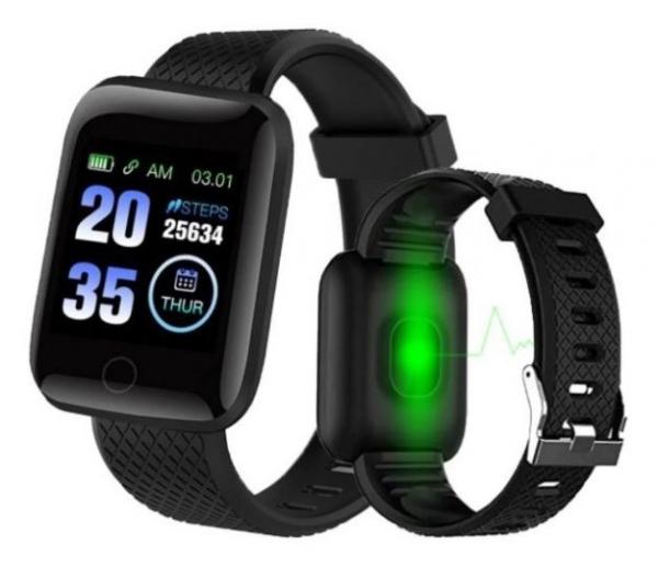 Relogio Inteligente Smartwatch D13 Preto Pedometro Multi-esportes Km Kcal FC PA Sono - Bgxpro