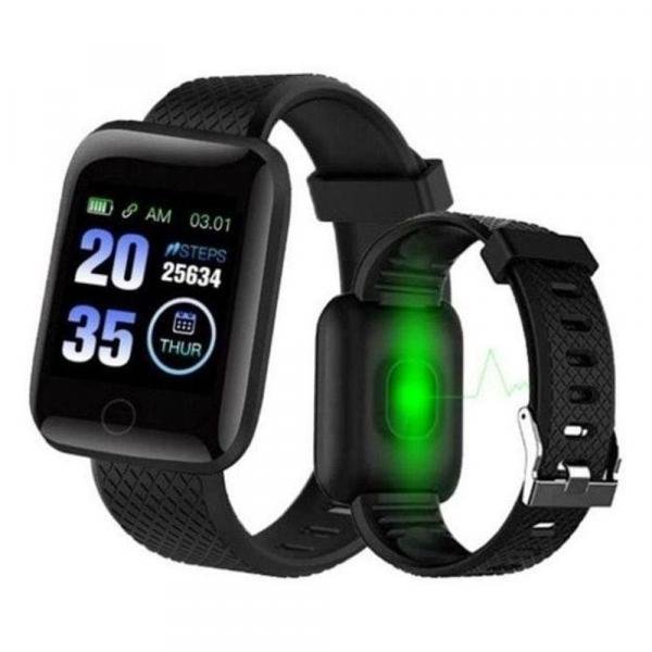 Relogio Inteligente Smartwatch D13 Preto Pedometro Multi-esportes Km Kcal Fc Pa Sono - D Smart