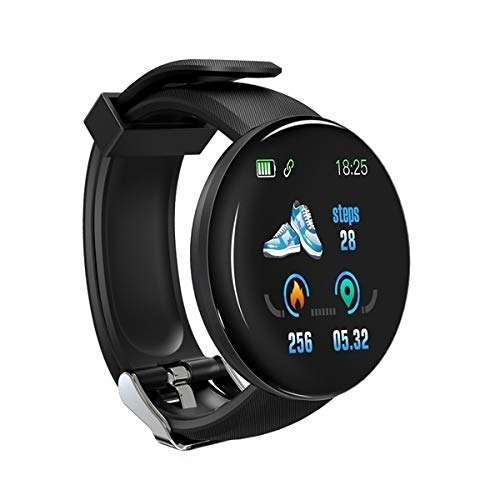 Relógio Inteligente Smartwatch D18 - Monitor Cardíaco, Pressão, Notificação