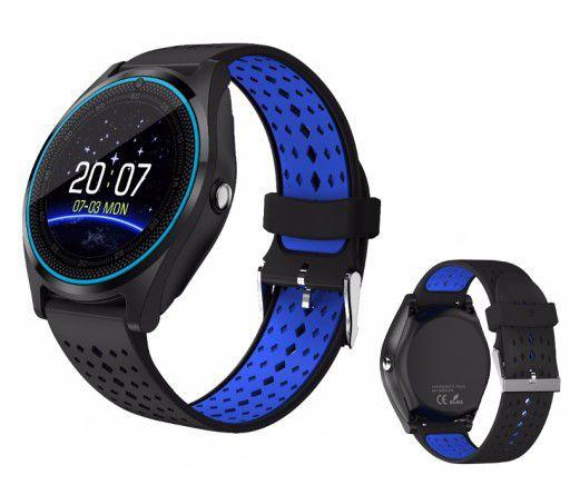 Relógio Inteligente Sono Passos Smartwatch de Chip V9 Android IOs Bluetooth - Gold