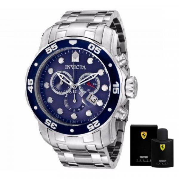 Relógio Invicta Pro Diver 0070 + Perfume Ferrari Black 125 Ml