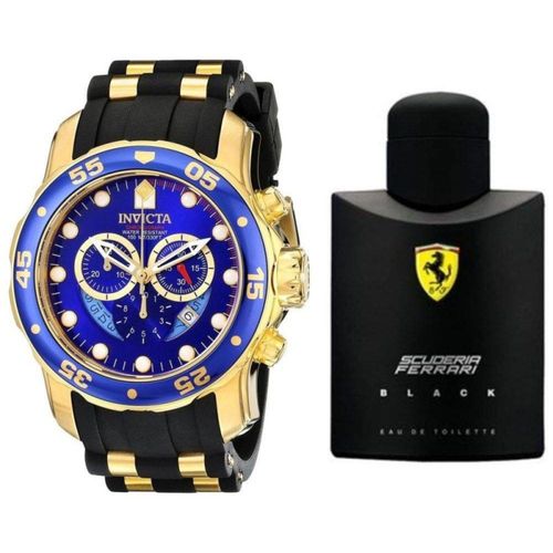 Relógio Invicta Pro Diver 6983 + Perfume Ferrari Black 125 Ml