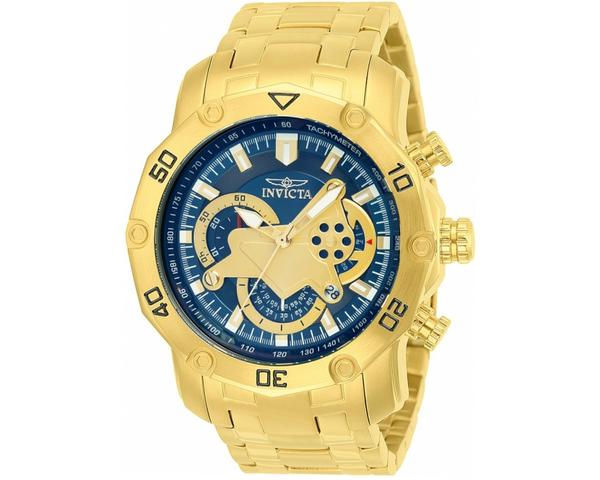 Relógio Invicta Pro Diver 22765 Banhado Ouro 18k Masculino Cronógrafo