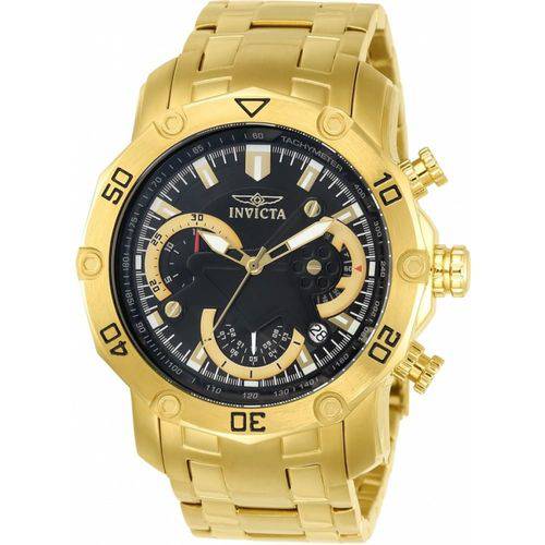 Relógio Invicta Pro Diver 22767 Preto Dourado Lançamento
