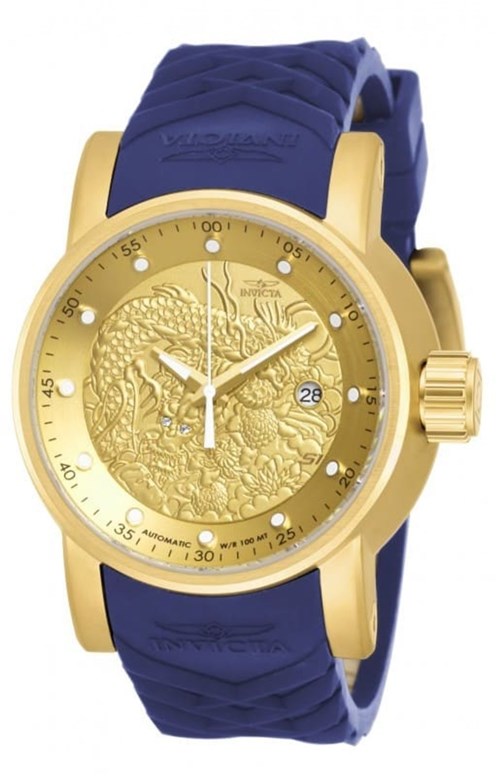 Relógio Invicta S1 Hally Yakusa 18215 Dourado Azul