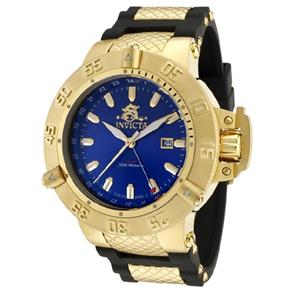 Relógio Invicta Subaqua Noma III 1150 Azul Dourado Masculino