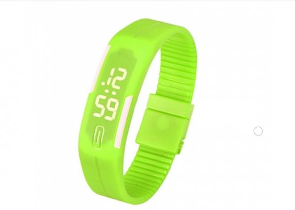 Relógio Led Digital Sport Bracelete Pulseira Silicone - Verde - Lelong