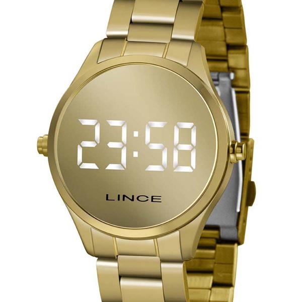 Relógio Lince Digital Led Feminino MDG4617L BXKX Dourado