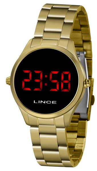 Relógio Lince Digital Led Feminino MDG4618L Vxkx Dourado
