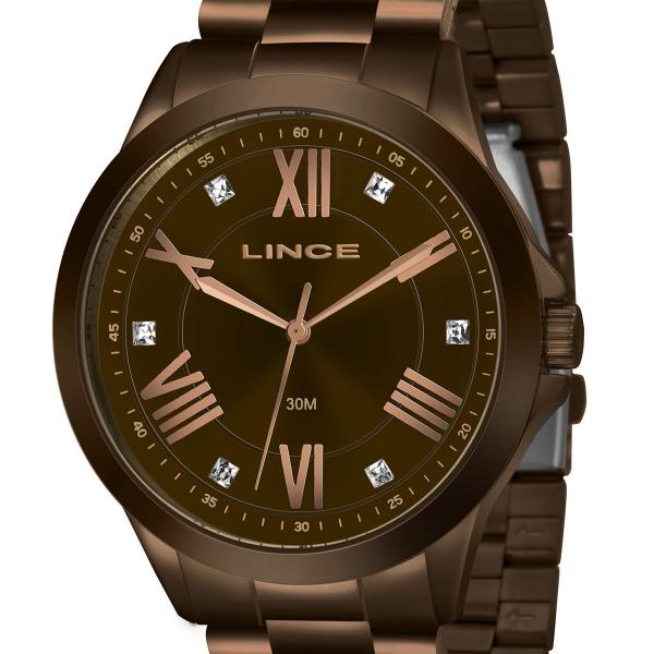 Relógio Lince Feminino Chocolate Lrbj046l N3nx