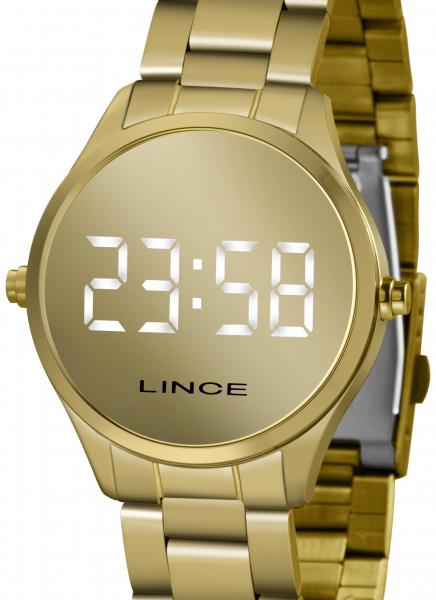 Relógio Lince Feminino Digital Dourado Mdg4617l Bxkx
