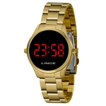 Relógio Lince Feminino Digital Dourado MDG4618LVXKX