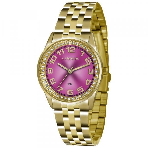 Relógio Lince Feminino Dourado Lrgj058l R2kx