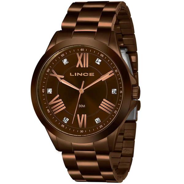 Relógio Lince Feminino Marrom Chocolate LRBJ046L N3NX