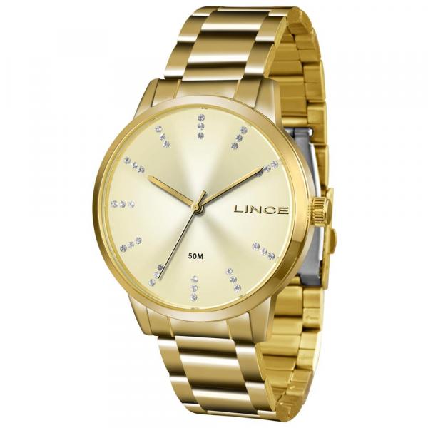 Relógio Lince Feminino Ref: Lrg4445l C1kx Casual Dourado