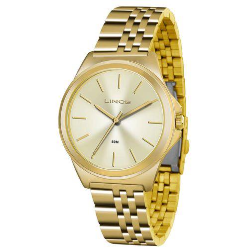 Relógio Lince Feminino Ref: Lrg4428l C1kx Casual Dourado