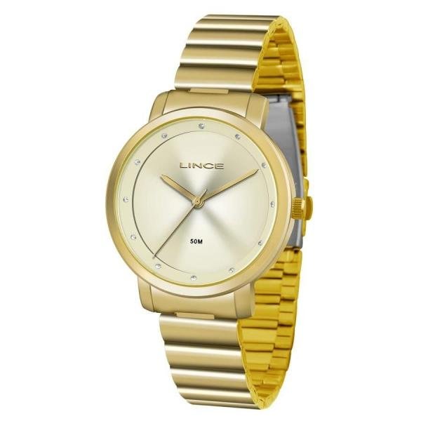 Relógio Lince Feminino Ref: Lrg4483l C1kx Casual Dourado