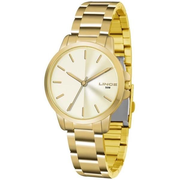 Relógio Lince Feminino Ref: Lrg4482l C1kx Casual Dourado