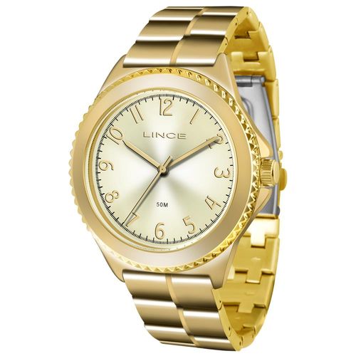 Relógio Lince Feminino Ref: Lrg4429l C2kx Casual Dourado