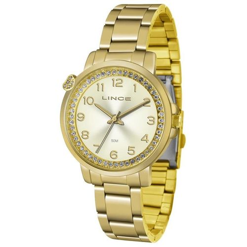 Relógio Lince Feminino Ref: Lrg4570l C2kx Casual Dourado
