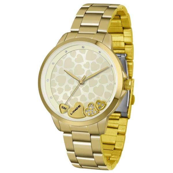 Relógio Lince Feminino Ref: Lrg4571l C1kx Casual Dourado