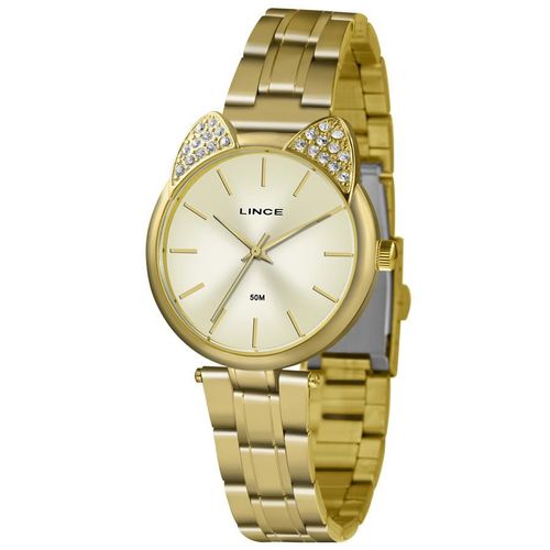 Relógio Lince Feminino Ref: Lrg621l C1kx Casual Dourado