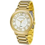 Relógio Lince Feminino Ref: Lrgh046l B2kx Casual Dourado