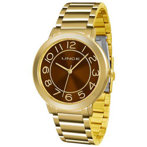Relógio Lince Feminino Ref: Lrgh046l M2kx Casual Dourado