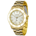 Relógio Lince Feminino Ref: Lrgj067l B1kx Casual Dourado