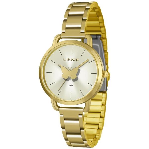 Relógio Lince Feminino Ref: Lrgj085l C1kx Casual Dourado