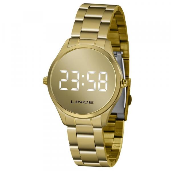 Relógio Lince Feminino Ref: Mdg4617l Bxkx Digital LED Dourado