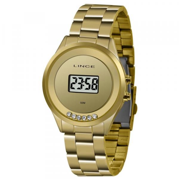 Relógio Lince Feminino Ref: Sdg4610l Bxkx Digital Dourado