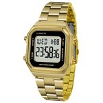 Relógio Lince Feminino Ref: Sdg615l Bxkx Digital Dourado