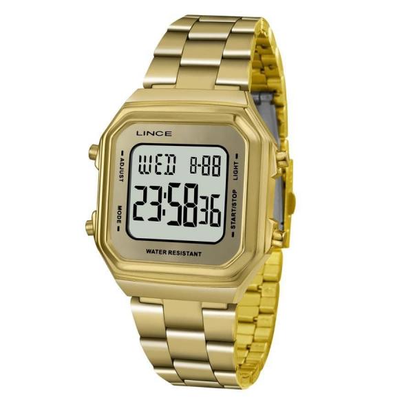 Relógio Lince Feminino Ref: Sdg616l Bxkx Digital Dourado